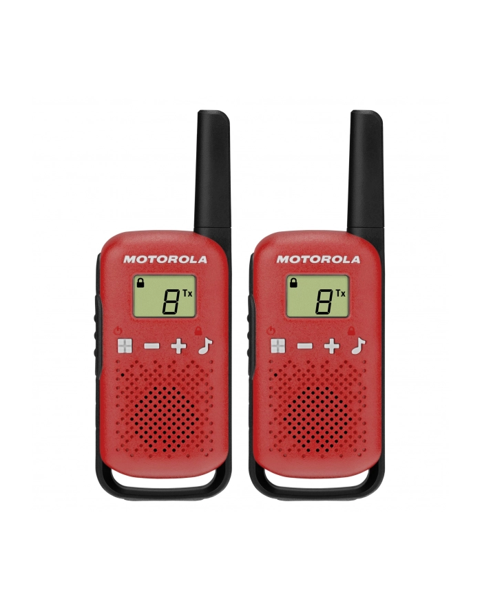 Motorola T42 Krótkofalówka, (Walkie-Talkie), 4 km, Czerwona główny