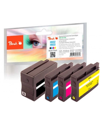 Tusz PEACH PI300-708 HP No 932/933 MultiPack | bk, c, m, y nr 1