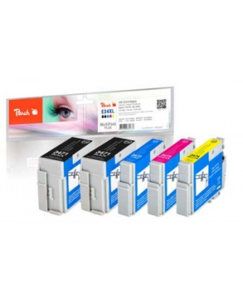 Tusz PEACH Epson No. 34XL, Multi-Pack-Plus, PI200-631 5x Tusz: 2x bk,1x c,m,y, ( nr 2