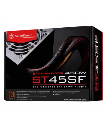 Silverstone SFX PSU SST-ST45SF v 3.0, 450W 80 Plus Bronze, Low Noise 92mm