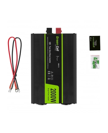 Przetwornica Napiecia Green Cell ® 12V do 230V, 2000W/4000W Czysta sinusoida nr 1