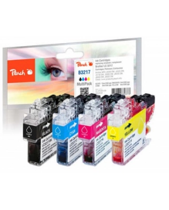Tusz PEACH Brother LC-3217, Multi-Pack, PI500-238 4x Tuszs: 1x bk,c,m,y each, (U nr 2