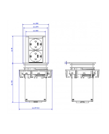 Bachmann Elevator safety socket 2x - power port - aluminum nr 1