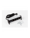 Bachmann DESK 1 339.1000 - black / silver - 4 socket strip - nr 14