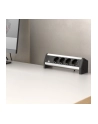 Bachmann DESK 1 339.1000 - black / silver - 4 socket strip - nr 15