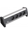 Bachmann DESK 1 339.1000 - black / silver - 4 socket strip - nr 6