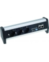 Bachmann DESK 1 339.1000 - black / silver - 4 socket strip - nr 7