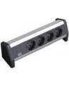 Bachmann DESK 1 339.1000 - black / silver - 4 socket strip - nr 8