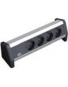 Bachmann DESK 1 339.1000 - black / silver - 4 socket strip - nr 9