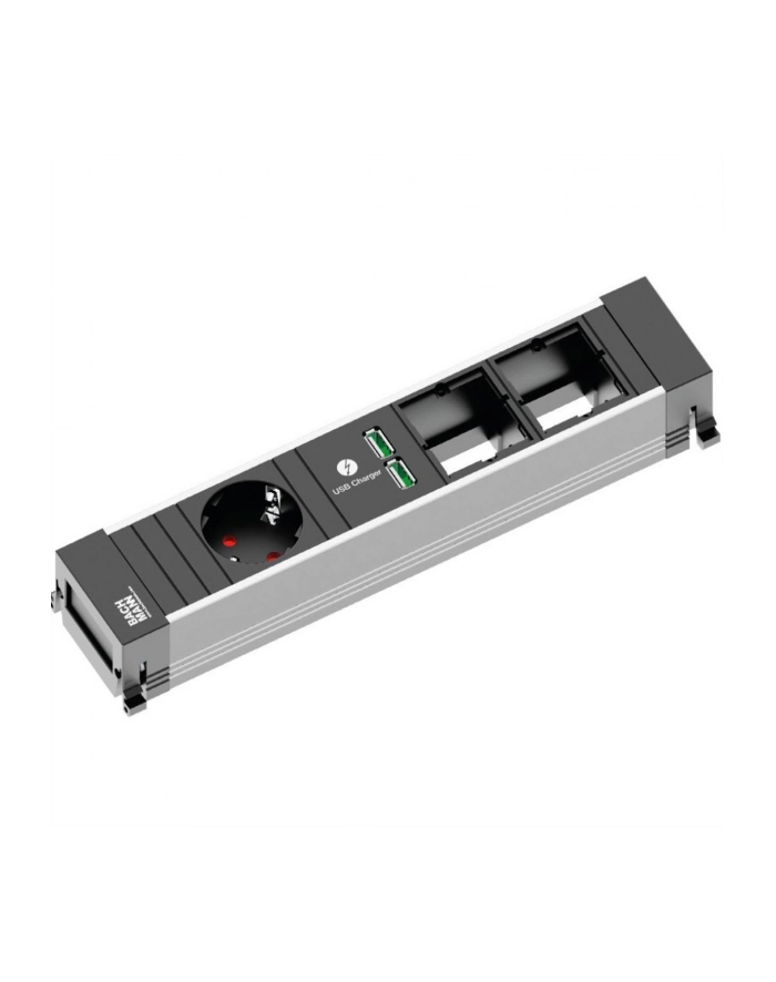Bachmann 916.0041 - black / gray - 1x PG socket - 2x USB - 2x custom module, medium główny