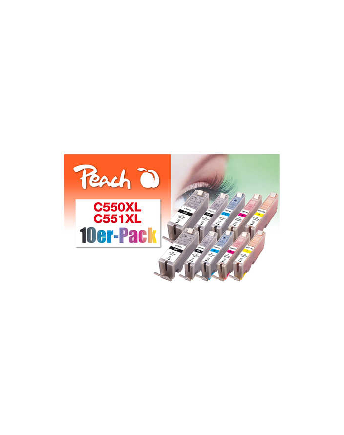 Peach PI100-310 - 10 parts - for Canon PGI-550XL/CLI-551XL główny