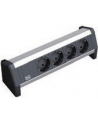 Bachmann DESK 1 339.1000 - black / silver - 4 socket strip - nr 10