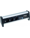 Bachmann DESK 1 339.1000 - black / silver - 4 socket strip - nr 8