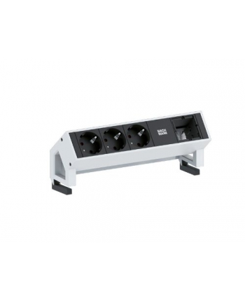 Bachmann DESK 2 902.200 - black / white, 1x custom module, 2 power strip