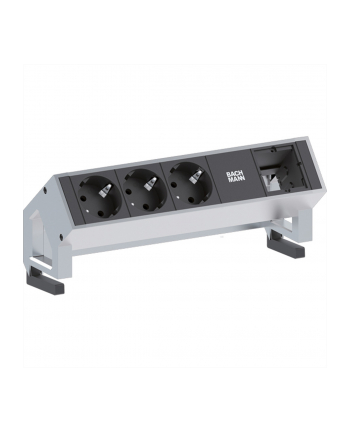 Bachmann DESK 2 902.200 - black / white, 1x custom module, 2 power strip