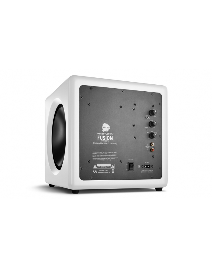 Wavemaster FUSION 0.1 - white - 125W - Stereo-Cinch - Subwoofer główny