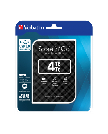Verbatim Store 'n' Go 4 TB - USB 3.0 - black