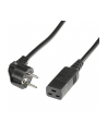 Bachmann IEC cable - black - 3 meters - plug angled - nr 9