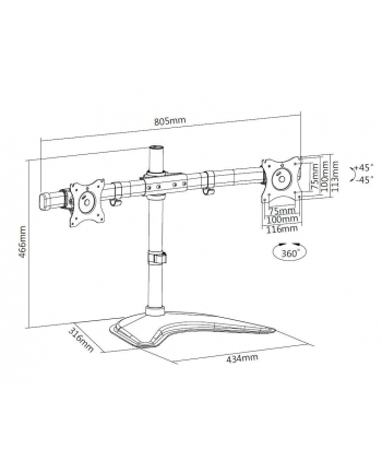 HAGOR M Table Mount FS Dual