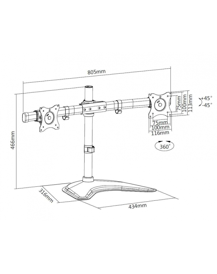 HAGOR M Table Mount FS Dual główny