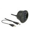 DeLOCK Tisch-Hub 4x USB 3.0 - 60mm - nr 35