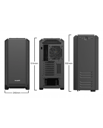 be quiet! SILENT BASE 601 Window Black