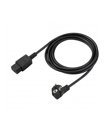 Bachmann IEC cable - black - 3 meters - plug angled nr 2