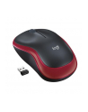 Wireless optical mouse LOGITECH M185, Red, USB - nr 53