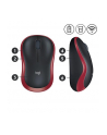 Wireless optical mouse LOGITECH M185, Red, USB - nr 56