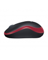 Wireless optical mouse LOGITECH M185, Red, USB - nr 58