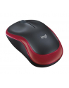 Wireless optical mouse LOGITECH M185, Red, USB - nr 63