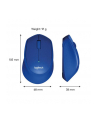 Wireless optical mouse LOGITECH M330 Silent Plus, Blue, USB - nr 102