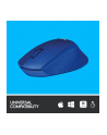 Wireless optical mouse LOGITECH M330 Silent Plus, Blue, USB - nr 105