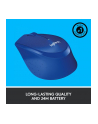 Wireless optical mouse LOGITECH M330 Silent Plus, Blue, USB - nr 106