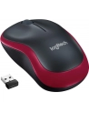 Wireless optical mouse LOGITECH M185, Red, USB - nr 25