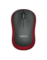 Wireless optical mouse LOGITECH M185, Red, USB - nr 30