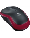 Wireless optical mouse LOGITECH M185, Red, USB - nr 36