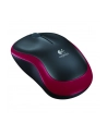 Wireless optical mouse LOGITECH M185, Red, USB - nr 40