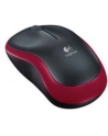 Wireless optical mouse LOGITECH M185, Red, USB - nr 46