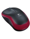 Wireless optical mouse LOGITECH M185, Red, USB - nr 52