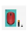 Wireless optical mouse LOGITECH M330 Silent Plus, Red, USB - nr 10
