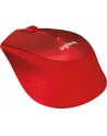 Wireless optical mouse LOGITECH M330 Silent Plus, Red, USB - nr 44