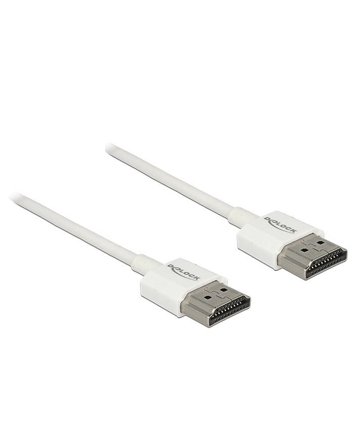 Delock Kabel HDMI auf HDMI Slim 0,5m weiß główny