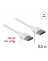 Delock Kabel HDMI auf HDMI Slim 0,5m weiß - nr 5