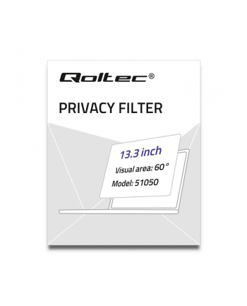 qoltec Filtr prywatyzujący RODO | 13.3 cali | 16:9