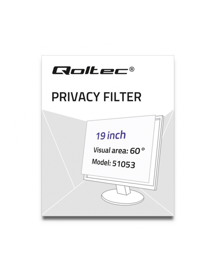 qoltec Filtr prywatyzujący RODO | 19 cali | 5:4 główny