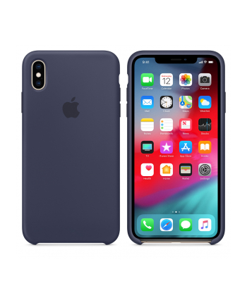 apple Etui silikonowe iPhone XS Max - nocny błękit