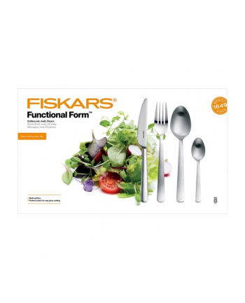 fiskars Zestaw sztućców 1002961 24 części, matowy