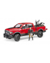 Dodge RAM 2500 Power Wagon z przyczepą i motocyklem Ducati 02502 BRUDER - nr 1