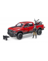 Dodge RAM 2500 Power Wagon z przyczepą i motocyklem Ducati 02502 BRUDER - nr 2